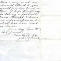 Letter to Tauy Jones from John Pratt, September 1867