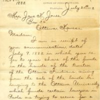 Letter to Jane K. Jones from E. L. Stevens, July 1883