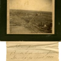 Bird&#039;s eye view of Ottawa University from standpipe, 1900