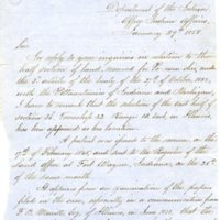 Letter from Charles Mix regarding land of Pe-nem-chis, 1858