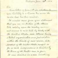 Letter from E. A. Rollins at Treasury Department, 1864