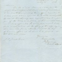 Letter to Tauy Jones from Sac &amp; Fox Agent, May 1858