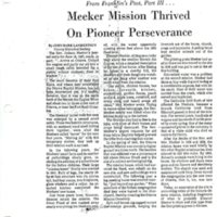 Meeker Mission Thrived on Pioneer Perseverance