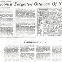 Cartoonist Forgotten Ottawan of Note