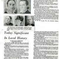 Today Significant in Local History