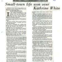 Small-town Life Won Over Kathrine White