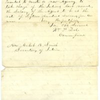 Letter to Caleb B. Smith from Wm. P. Dole, 1862 