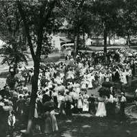 Crowds at a Chautauqua Event