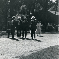 People walking in Forest Park