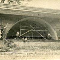 Forest Park Bandstand, under construction