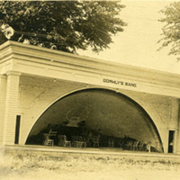 Bandstand in Forest Park - Postcard