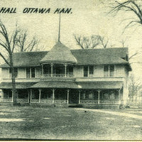 Postcard photo of Assembly Hall in Forest Park