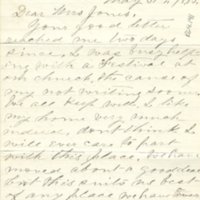 Letter to Jane Jones from Eliza (Meeker) Keith, 1883