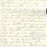 Letter to Jane Jones from Eliza (Meeker) Keith, 1883