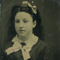 Tintype of Ida Bodley