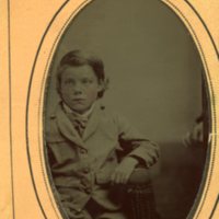 Tintype of an unidentified child 