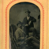 Tintype of two unidentified men 