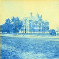 Cyanotype of the Franklin County Courthouse