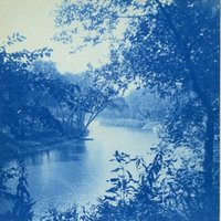 Cyanotype of the Marais des Cygnes River 