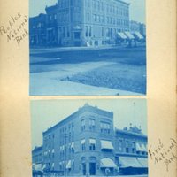 Two Cyanotypes: 1) People&#039;s National Bank, 2) First National Bank