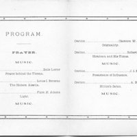 Program for Ottawa University Commencement Exercises, 1884