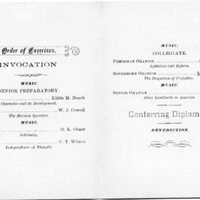 Eighth annual commencement, 1886