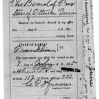 Warranty deed for Mission Cemetery, 1916