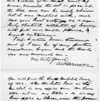 Benson letter about incorporation of OU, 1893