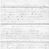 Letter from M. L. Ward with terms for accepting presidency, c. 1883