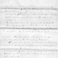 Letter from M. L. Ward with terms for accepting presidency, c. 1883