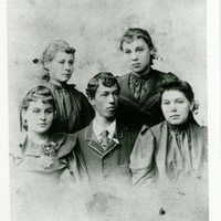 A group of Sac and Fox children who attended an Indian school in Philadelphia