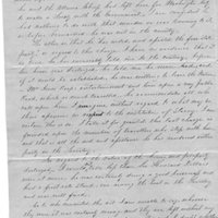 Letter from B. A. James about Tauy Jones character, 1856