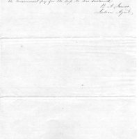 Letter from B. A. James about Tauy Jones character, 1856