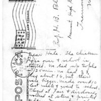 Wayne&#039;s postcard to Hale Blair, 1912