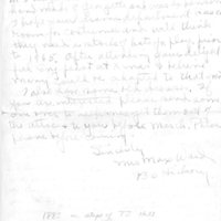 Letter to Ottawa University about 1885 student body photograph