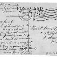 Postcard from D. K. to Glenn Nutt, 1917