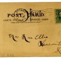 Postcard to Rae Ellis, 1907