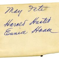 Harold Husted and Eunice House at May Day Fete