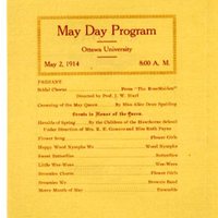 May Day Program, 1914