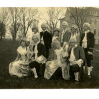 Colonial minuet dancers at May Day fete, 1914