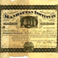 Manhattan Institute certificate of membership