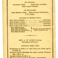 Announcement of Young Converts&#039; meeting, Atchison, Kansas