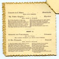 Graduating recital of the Conservatory of Music of Ottawa University, 1895