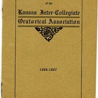 Constitution of the Kansas Inter-Collegiate Oratorical Association, 1906-1907