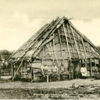 Sac &amp; Fox bark house on Oklahoma reservation