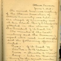 Alumni Association secretary&#039;s book 1894-1918