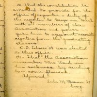 Alumni Association secretary&#039;s book 1894-1918