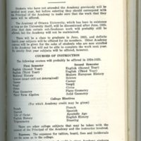 Academy courses, OU Bulletin, 1924