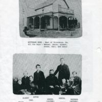 Scan of photo of Wittmann home east of Princeton, KS and undated photo of Wenzel Wittmann family.  <br /><br />
