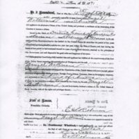 Wenzel Wittmann&#039;s naturalization certificate dated October 15, 1891. 